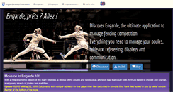 Desktop Screenshot of engarde-escrime.com